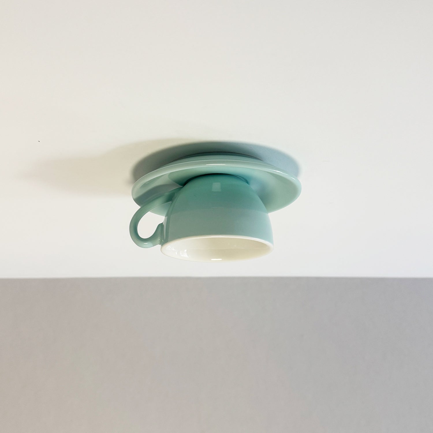 Aria Modern Ceramic Coffee Cups Flush-Mount Ceiling Light