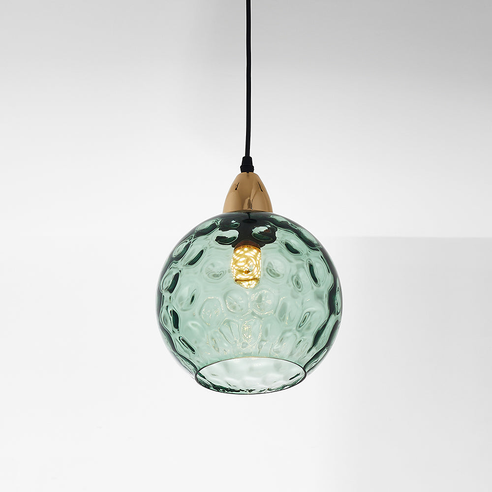 Water-Rippled Glass Pendant Lighting