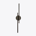 Elgo Modern Nordic LED Metal Wall Sconce, Disc or Linear Design, Black or White Finish