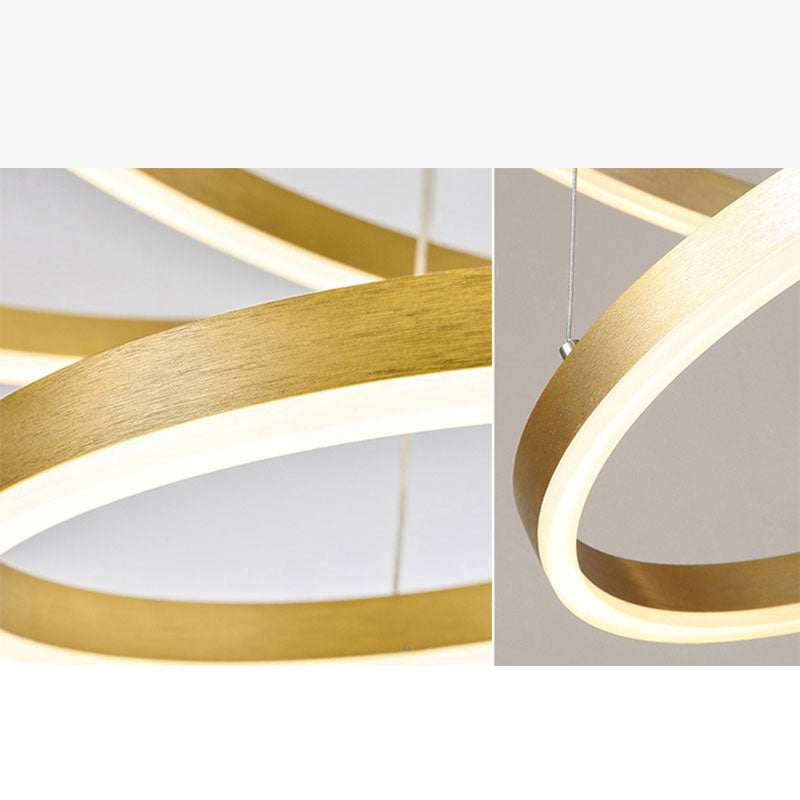 Remi Tri-Circle Linear Pendant Light