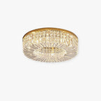 Kristy Luxury Crystal & Metal Flush-Mount Ceiling Light