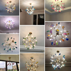 Aria Agate Colourful Chandelier for Bedroom or Living Room