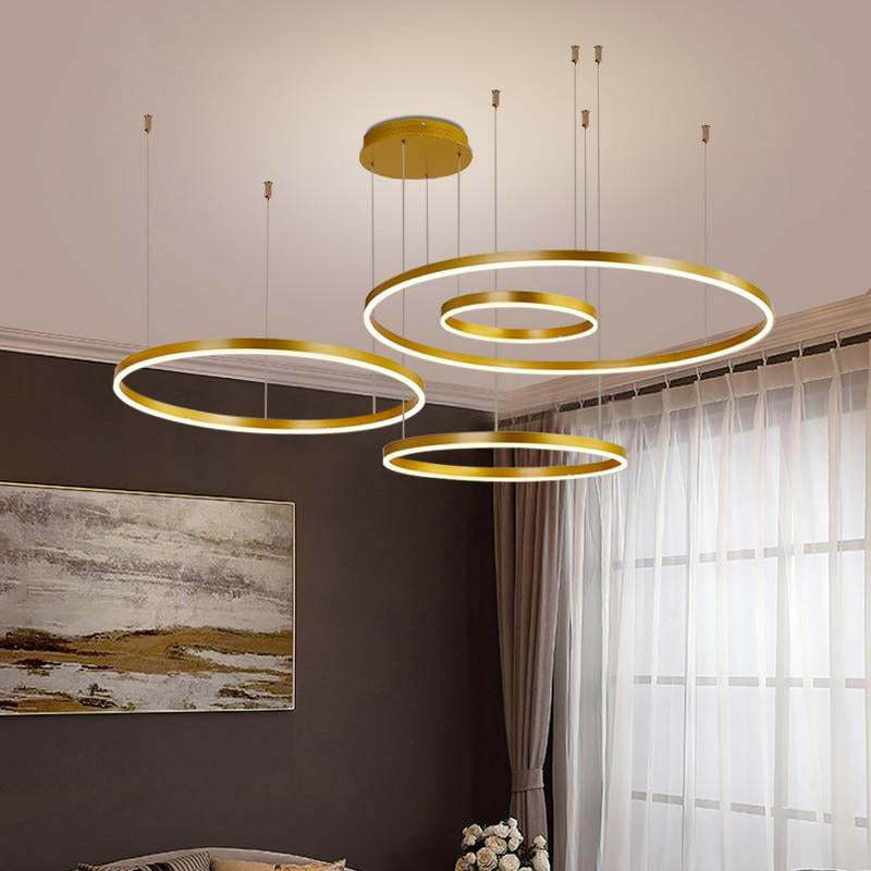 Remi Tri-Circle Linear Pendant Light