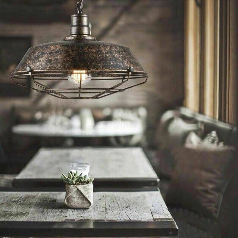 Epoch Rustic Industrial Pendant Light Shade - Black