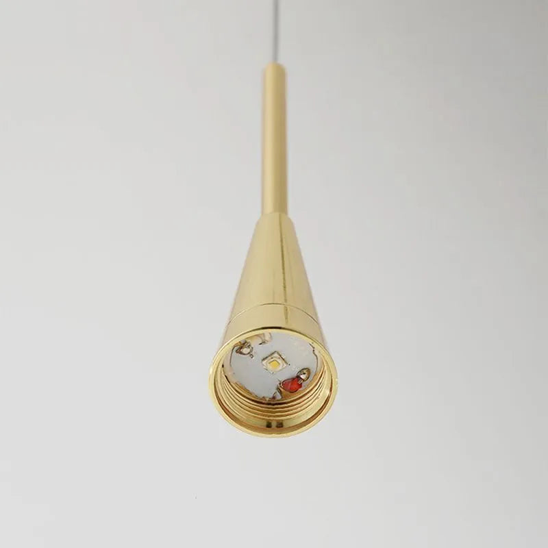 Gold Teardrop Pendant Light