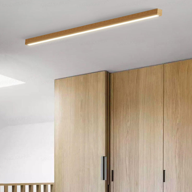 Arisha Slim Linear Wooden Ceiling Light