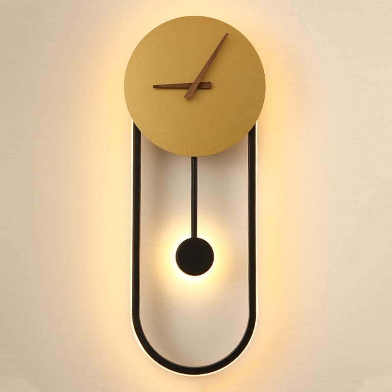 Arisha Nordic Wall Clock Lamp