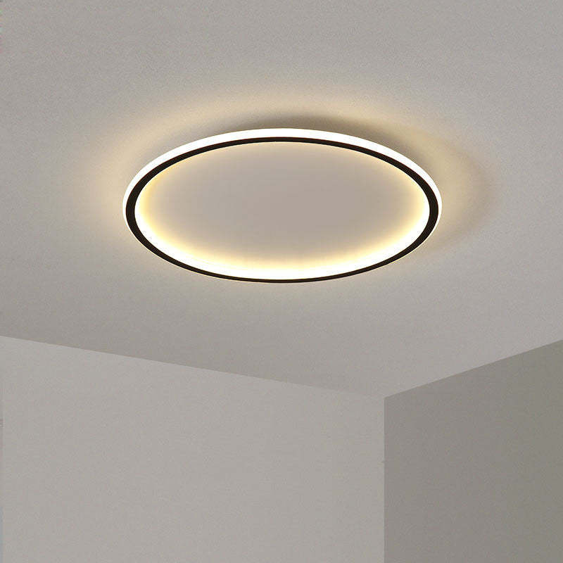 Quasso Modern Round LED Flush Mount Ceiling Light