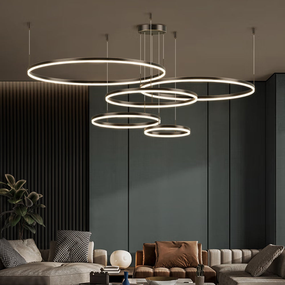 Remi Tri-Circle Linear Pendant Light
