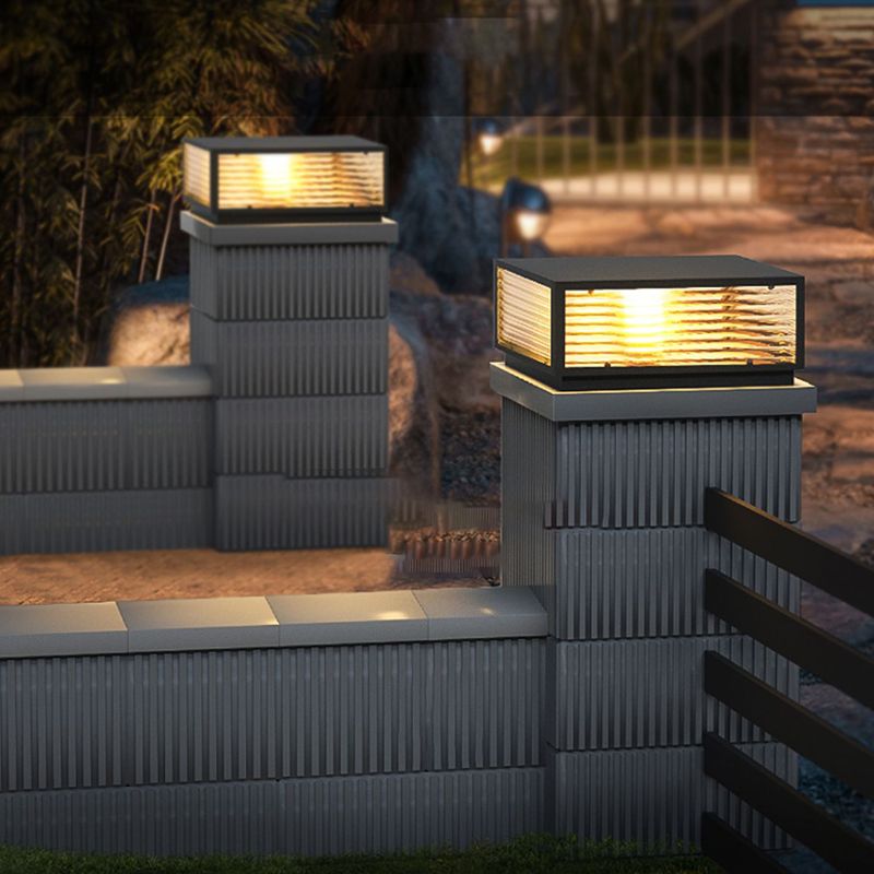 Vetra Vintage Metal LED Outdoor Light Post