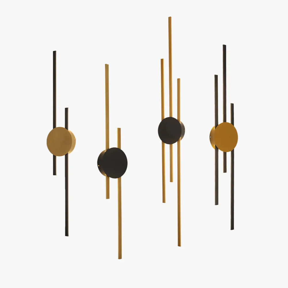Saela Modern Linear 2 Colour Metal Wall Lamp