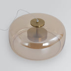 June Morden Glass Pendant Light in Clear, Smoky, or Amber