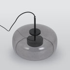 June Morden Glass Pendant Light in Clear, Smoky, or Amber