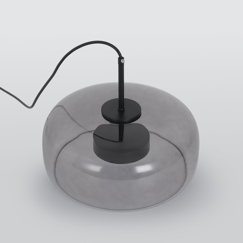 June Morden Glass Pendant Light in Clear, Smoky, or Amber