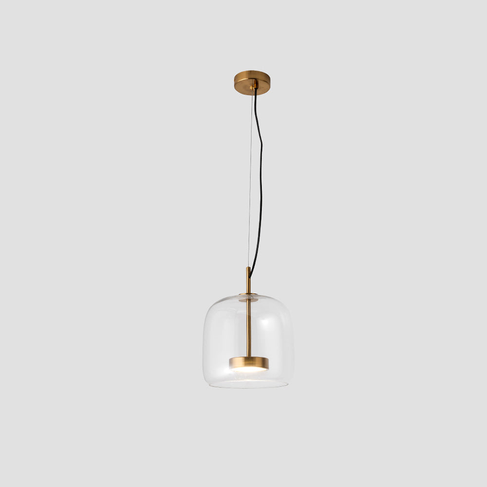 June Morden Glass Pendant Light in Clear, Smoky, or Amber