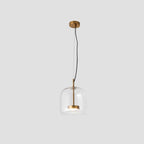 June Morden Glass Pendant Light in Clear, Smoky, or Amber