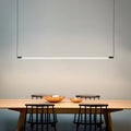 Zynar Minimalist Linear Pendant Light in Black