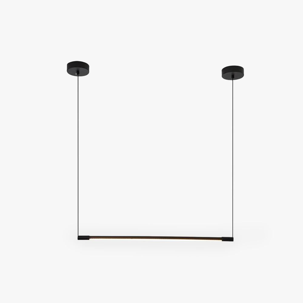 Zynar Minimalist Linear Pendant Light in Black