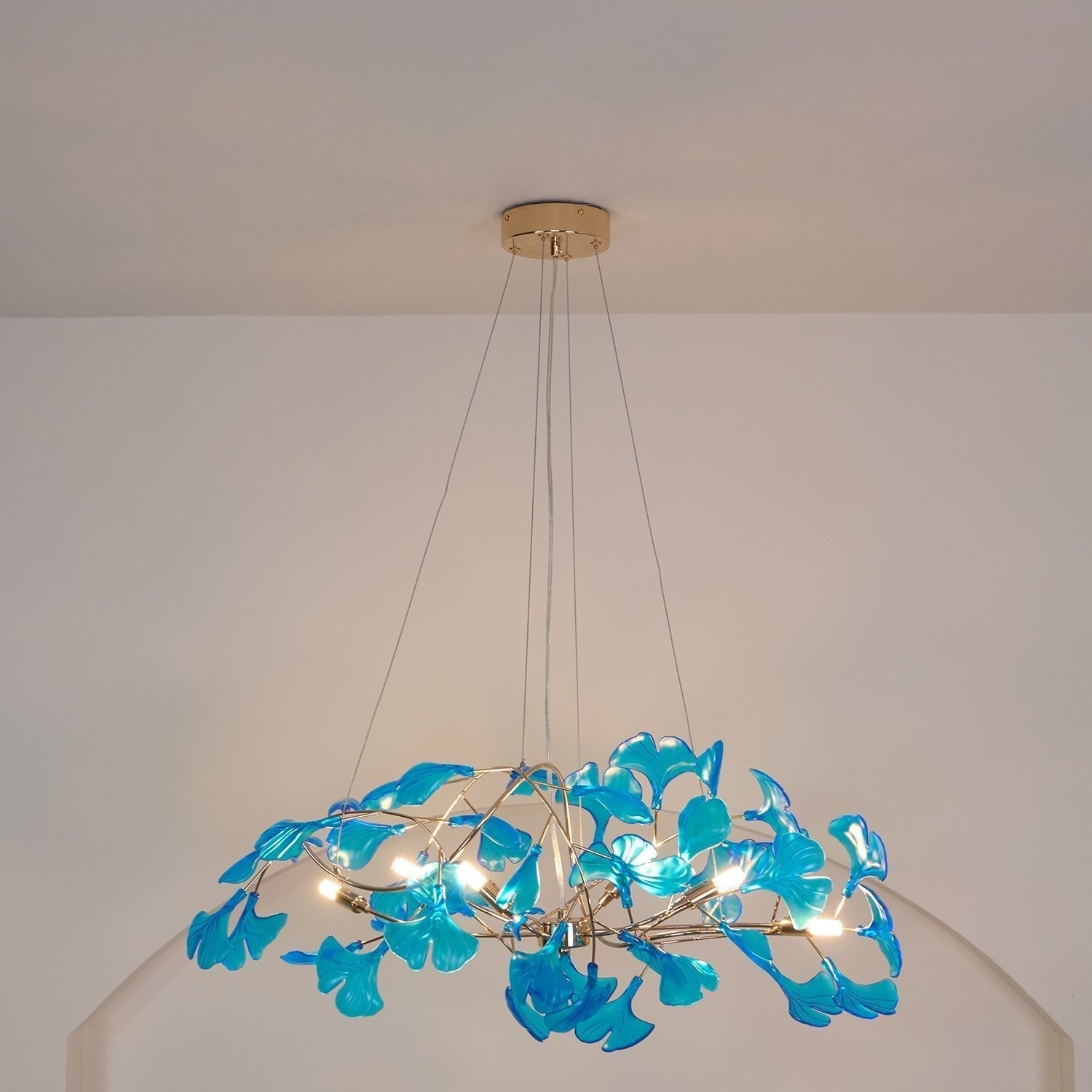 Ava Ginkgo Leaf Chandelier