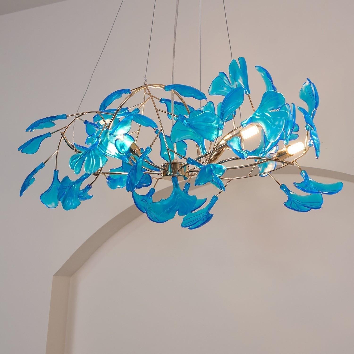 Ava Ginkgo Leaf Chandelier