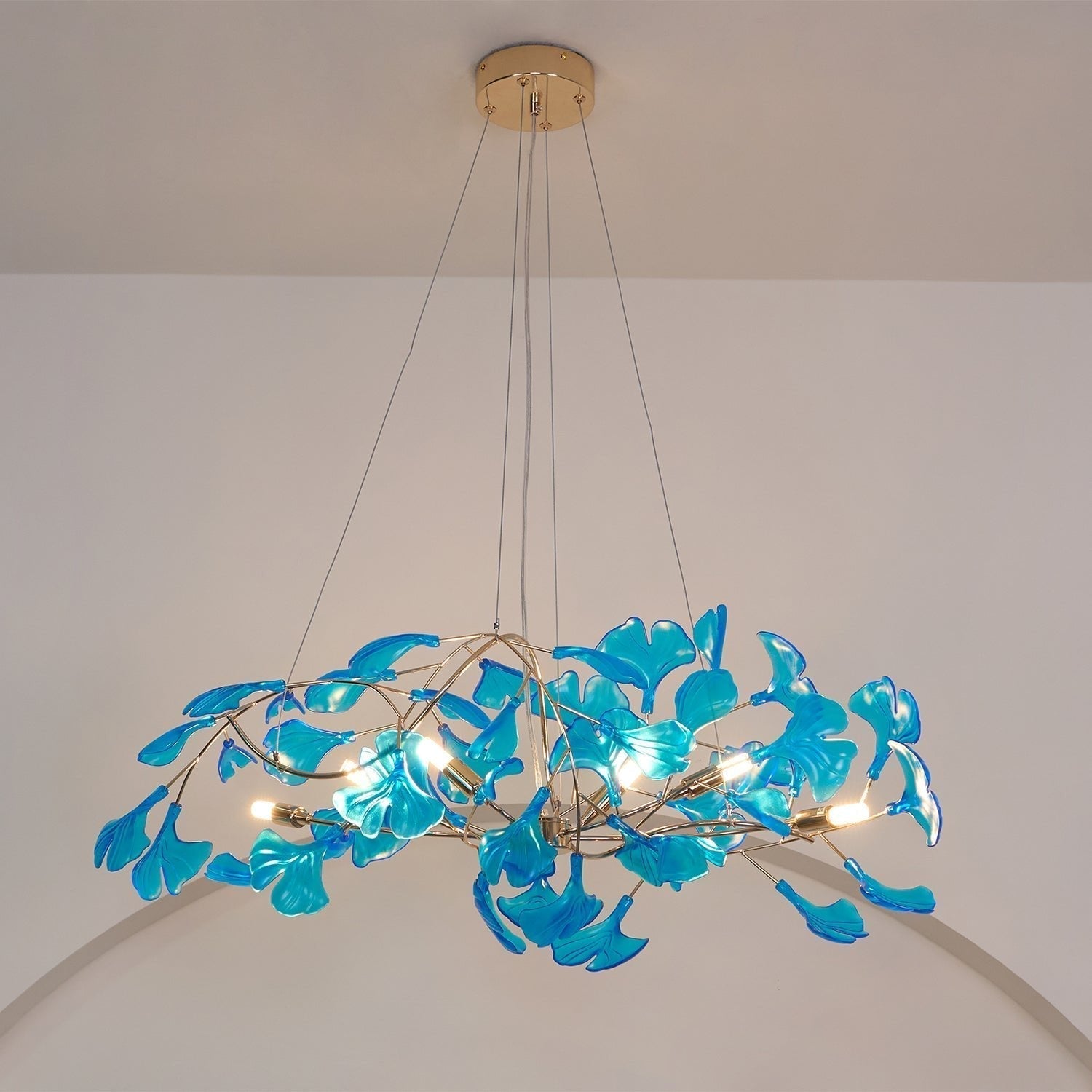Ava Ginkgo Leaf Chandelier