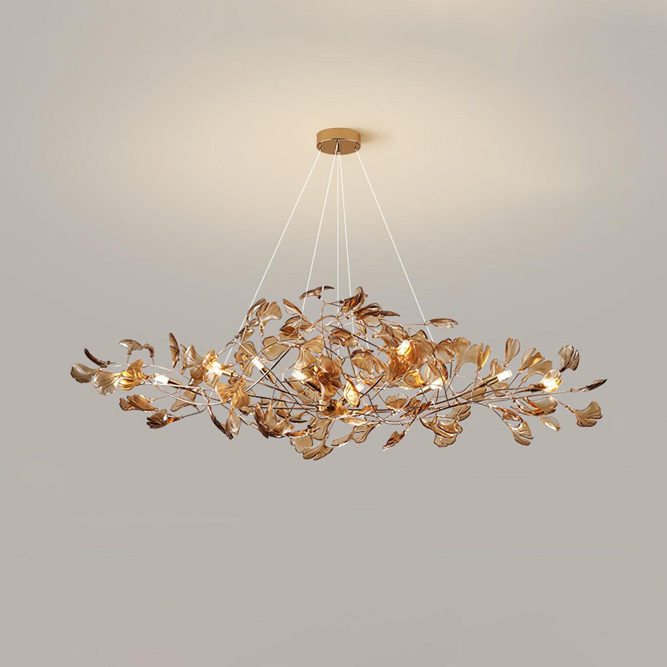 Ava Ginkgo Leaf Chandelier