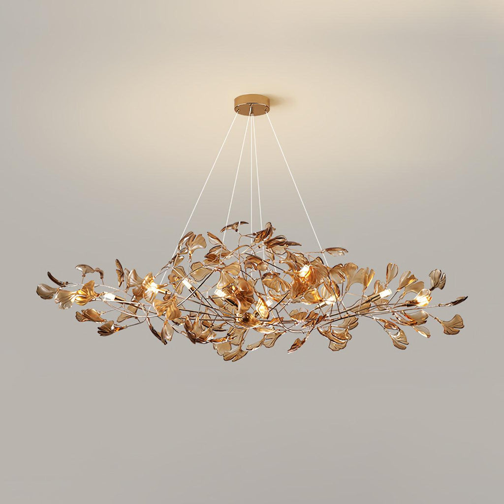Ava Ginkgo Leaf Chandelier