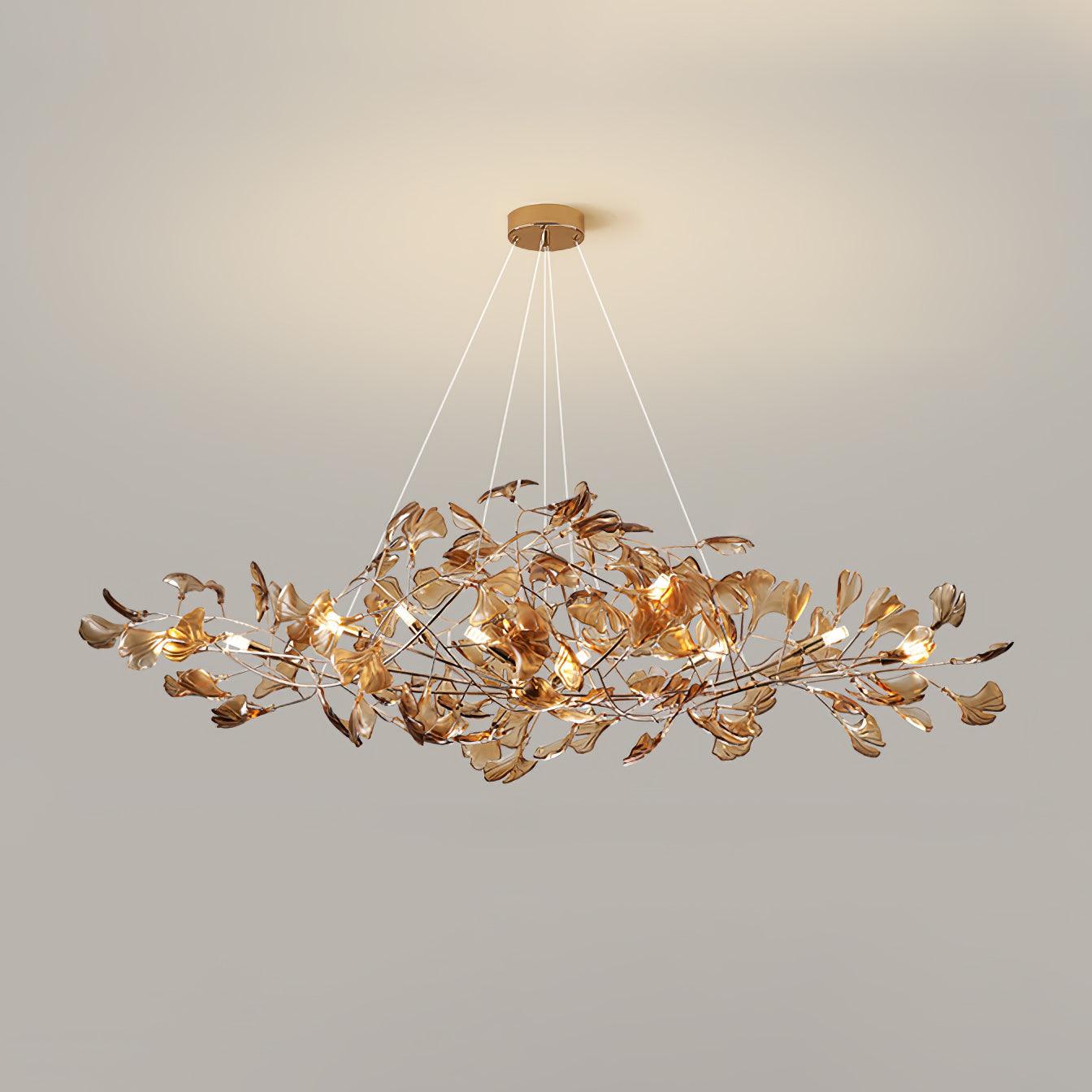 Ava Ginkgo Leaf Chandelier