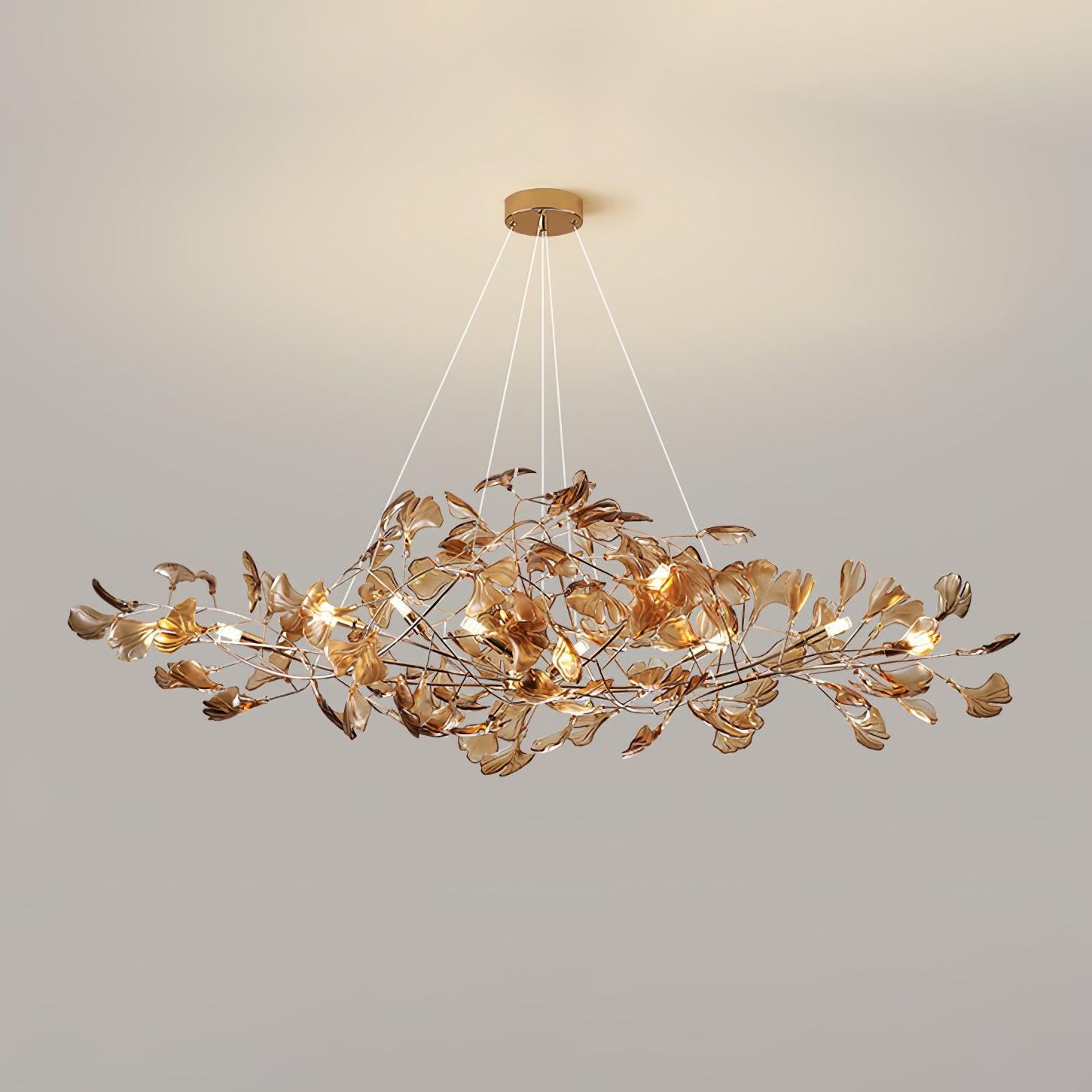 Ava Ginkgo Leaf Chandelier