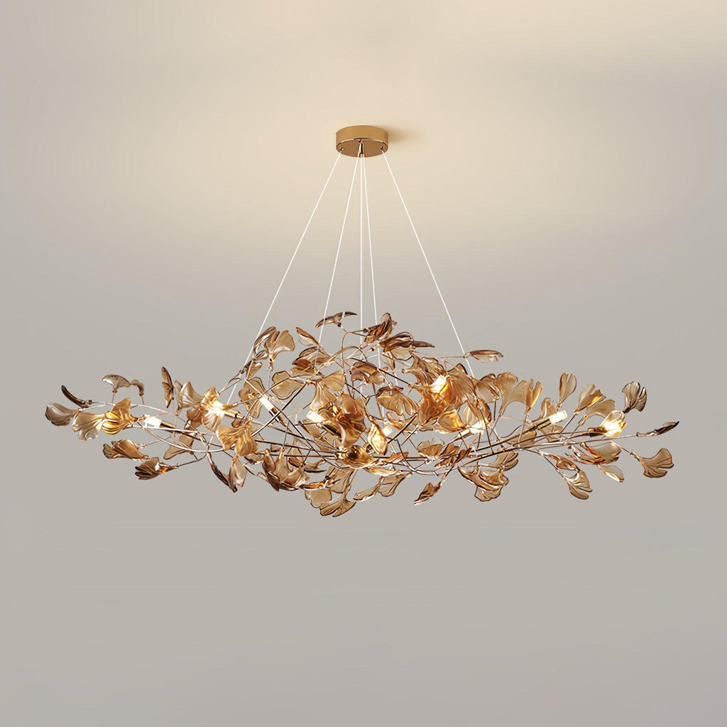 Ava Ginkgo Leaf Chandelier