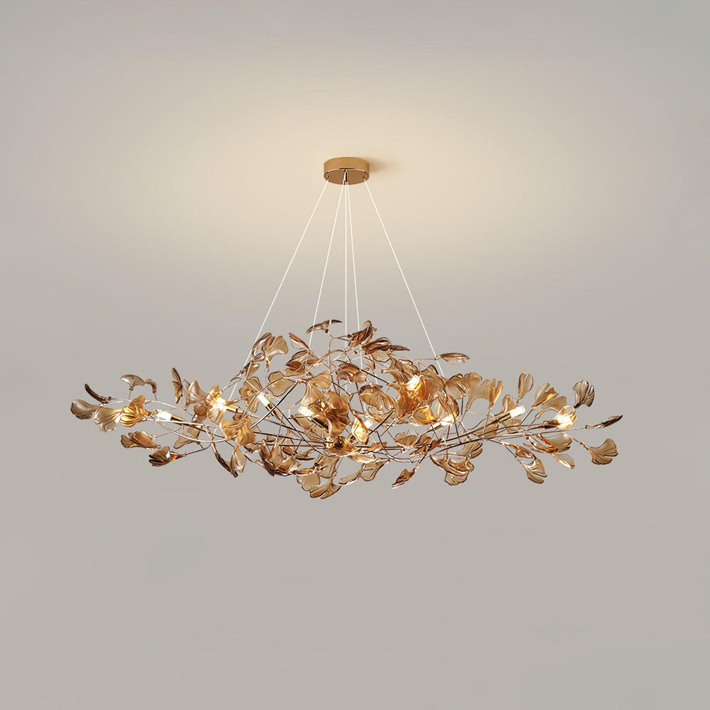 Ava Ginkgo Leaf Chandelier