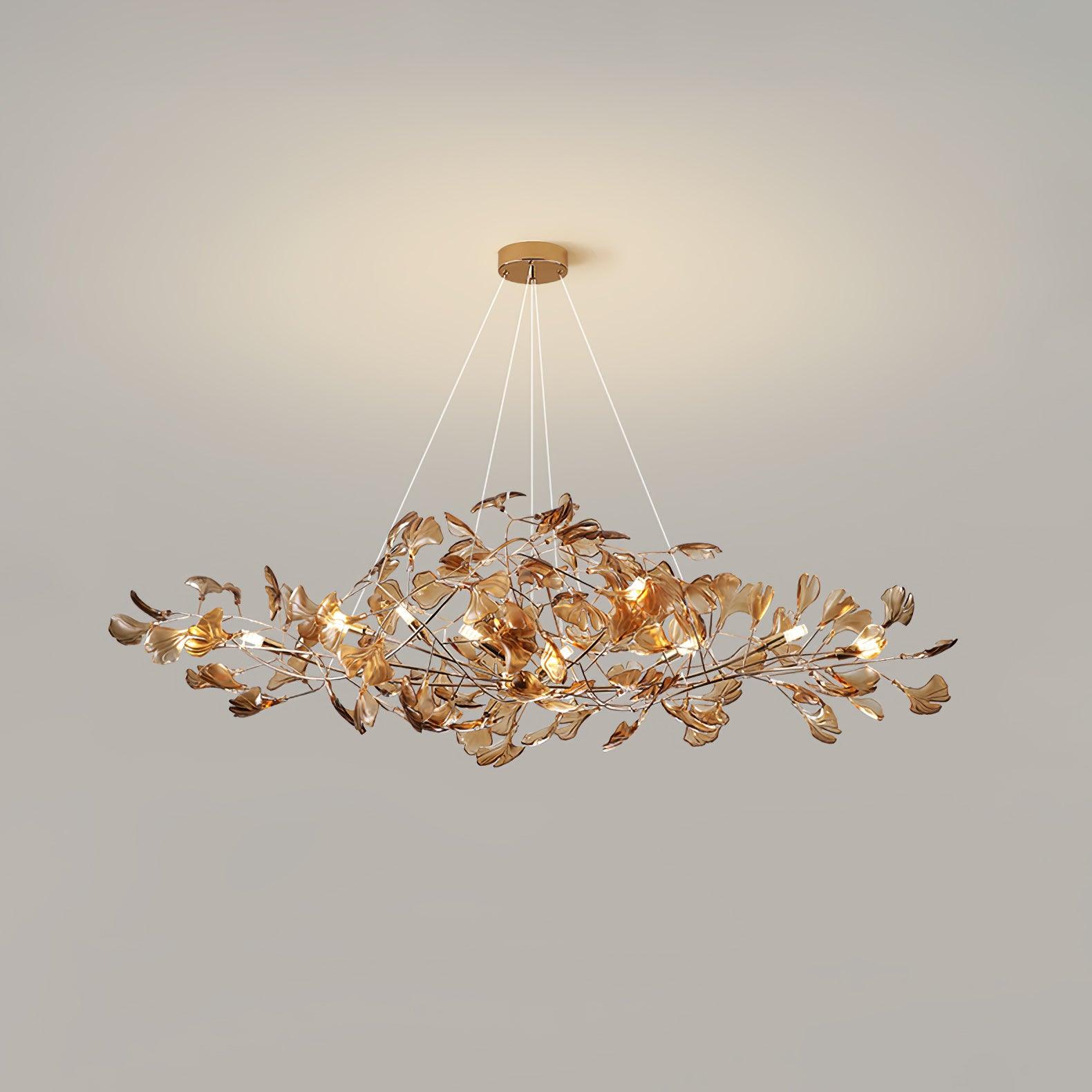 Ava Ginkgo Leaf Chandelier