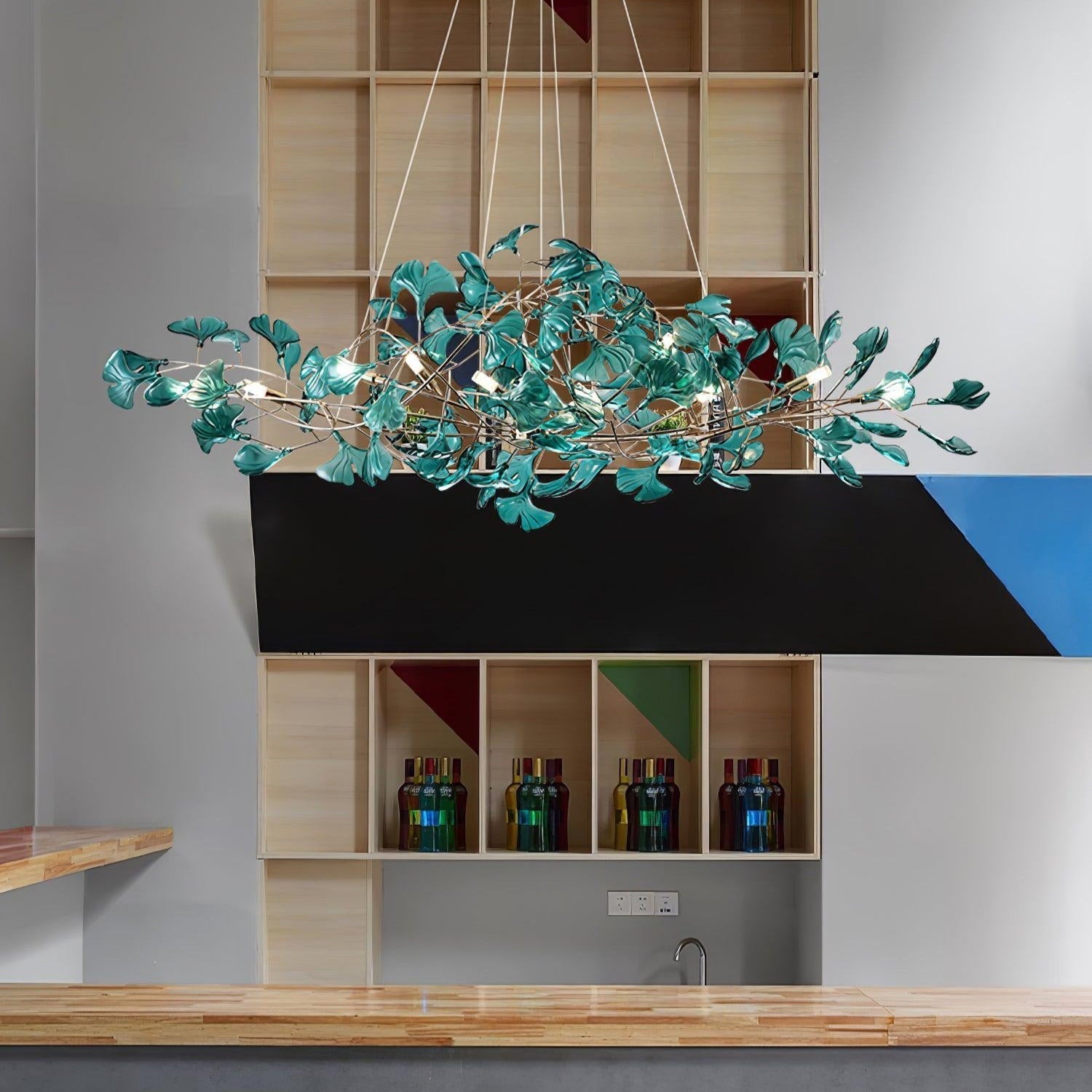 Ava Ginkgo Leaf Chandelier