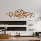 Ava Ginkgo Leaf Chandelier