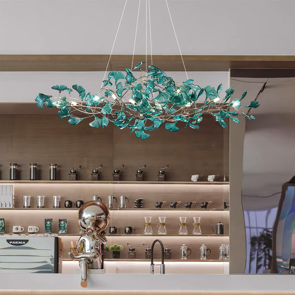 Ava Ginkgo Leaf Chandelier