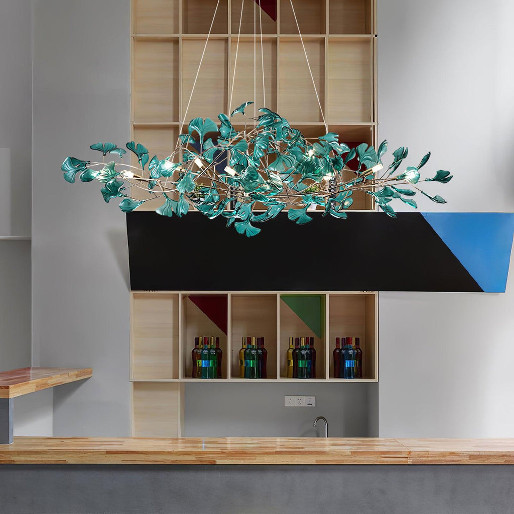 Ava Ginkgo Leaf Chandelier