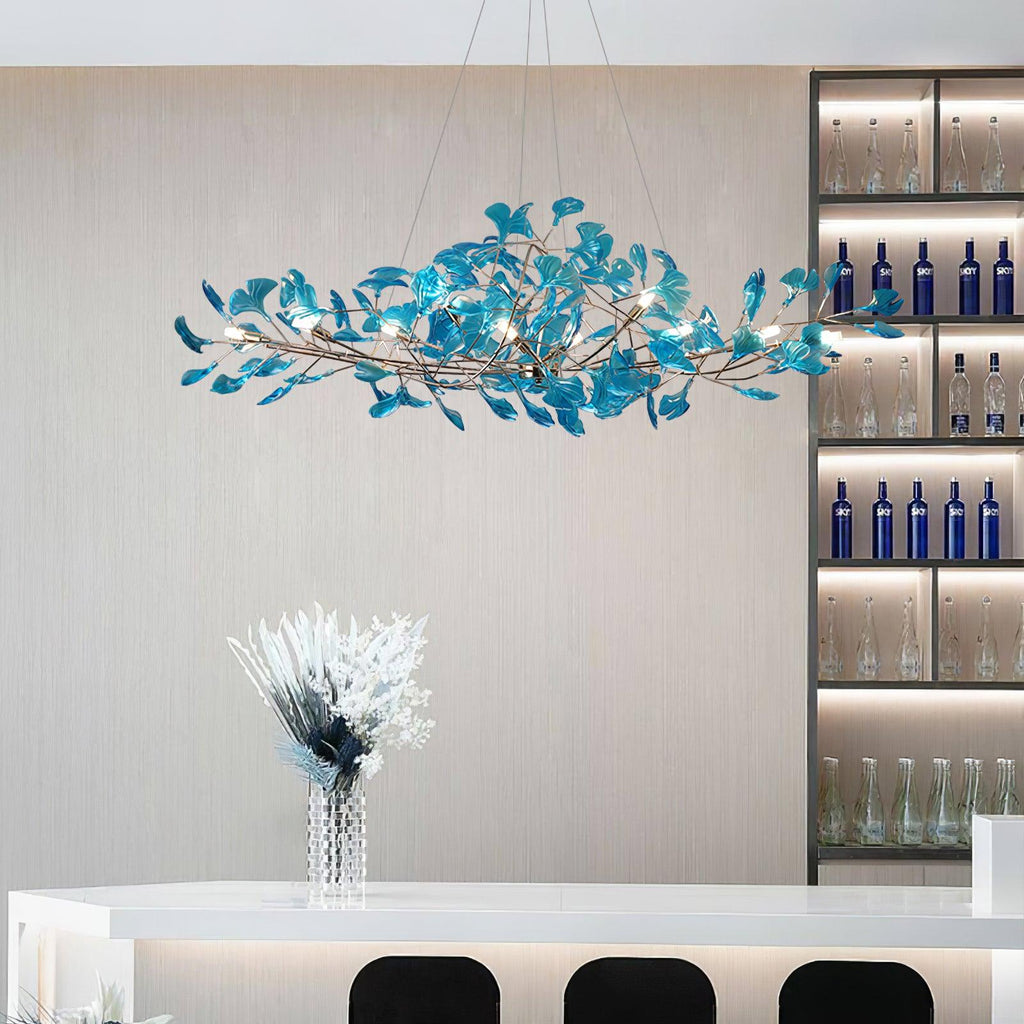 Ava Ginkgo Leaf Chandelier