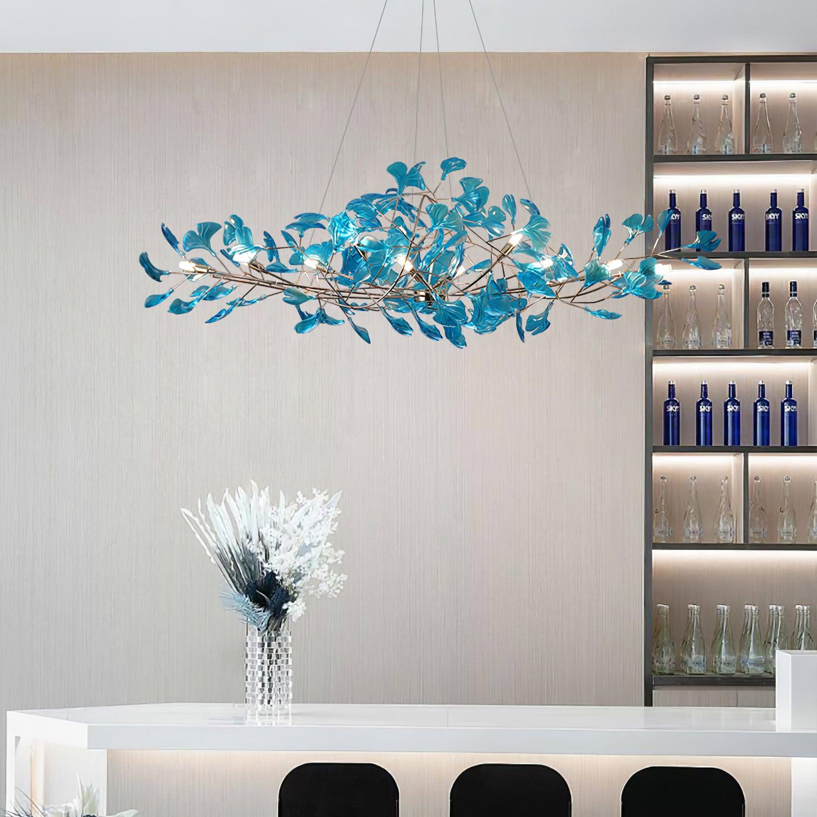 Ava Ginkgo Leaf Chandelier