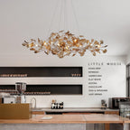 Ava Ginkgo Leaf Chandelier