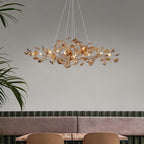 Ava Ginkgo Leaf Chandelier
