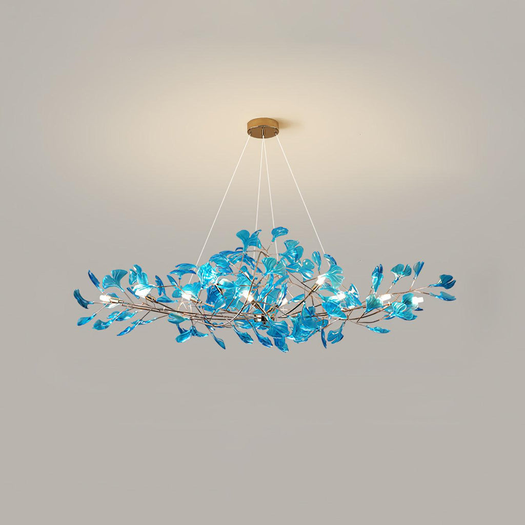 Ava Ginkgo Leaf Chandelier