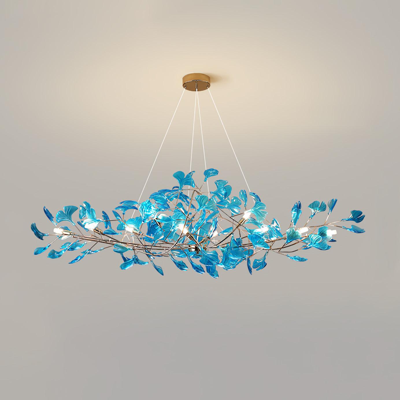 Ava Ginkgo Leaf Chandelier