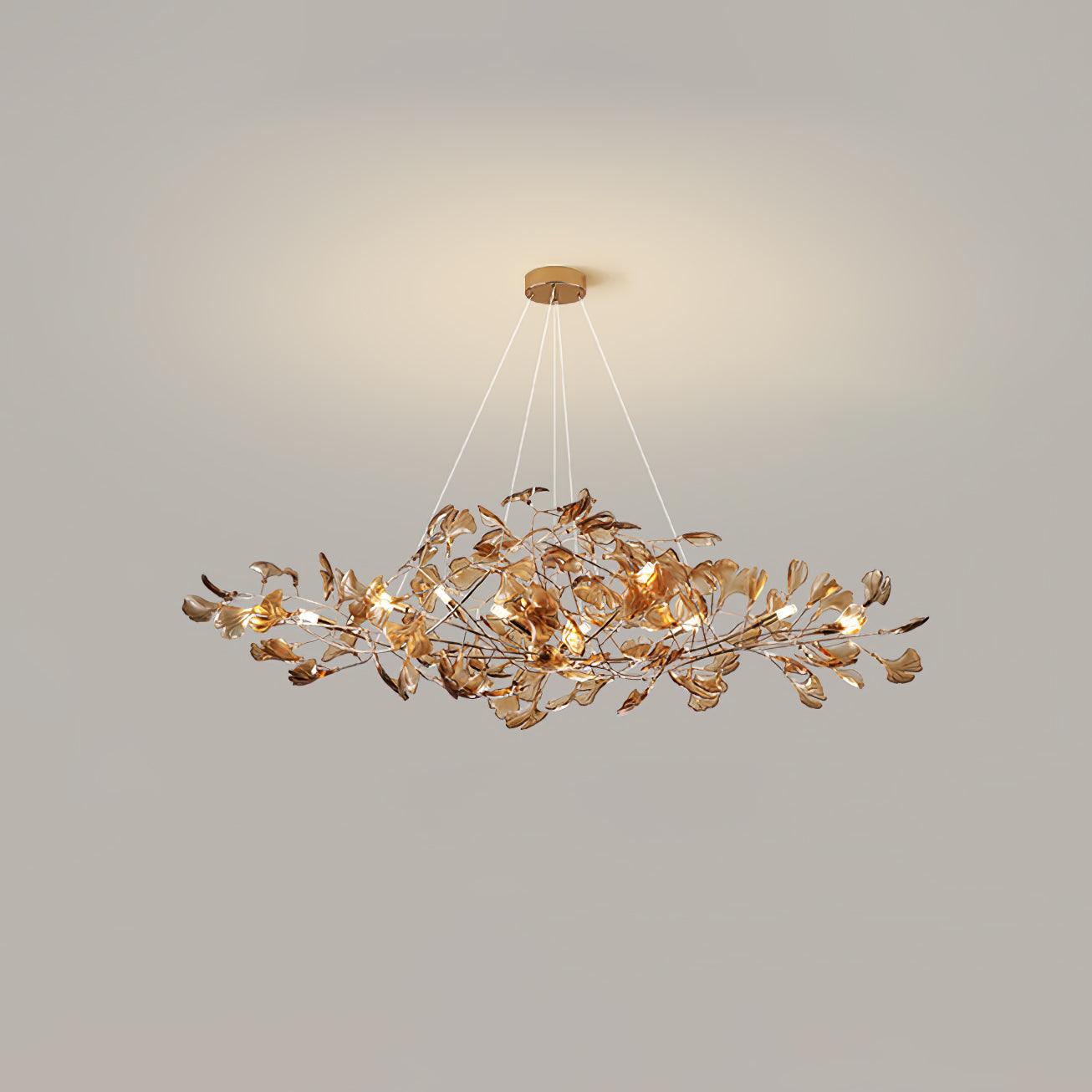 Ava Ginkgo Leaf Chandelier