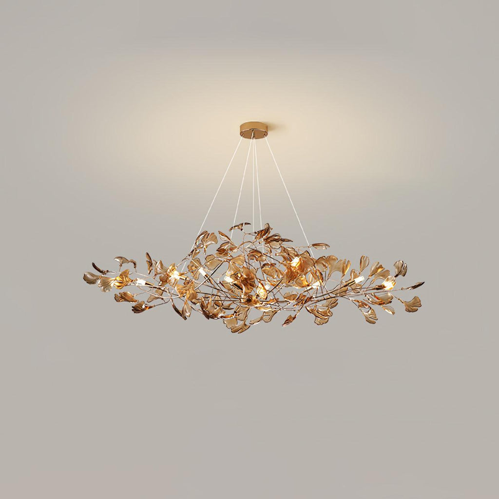 Ava Ginkgo Leaf Chandelier