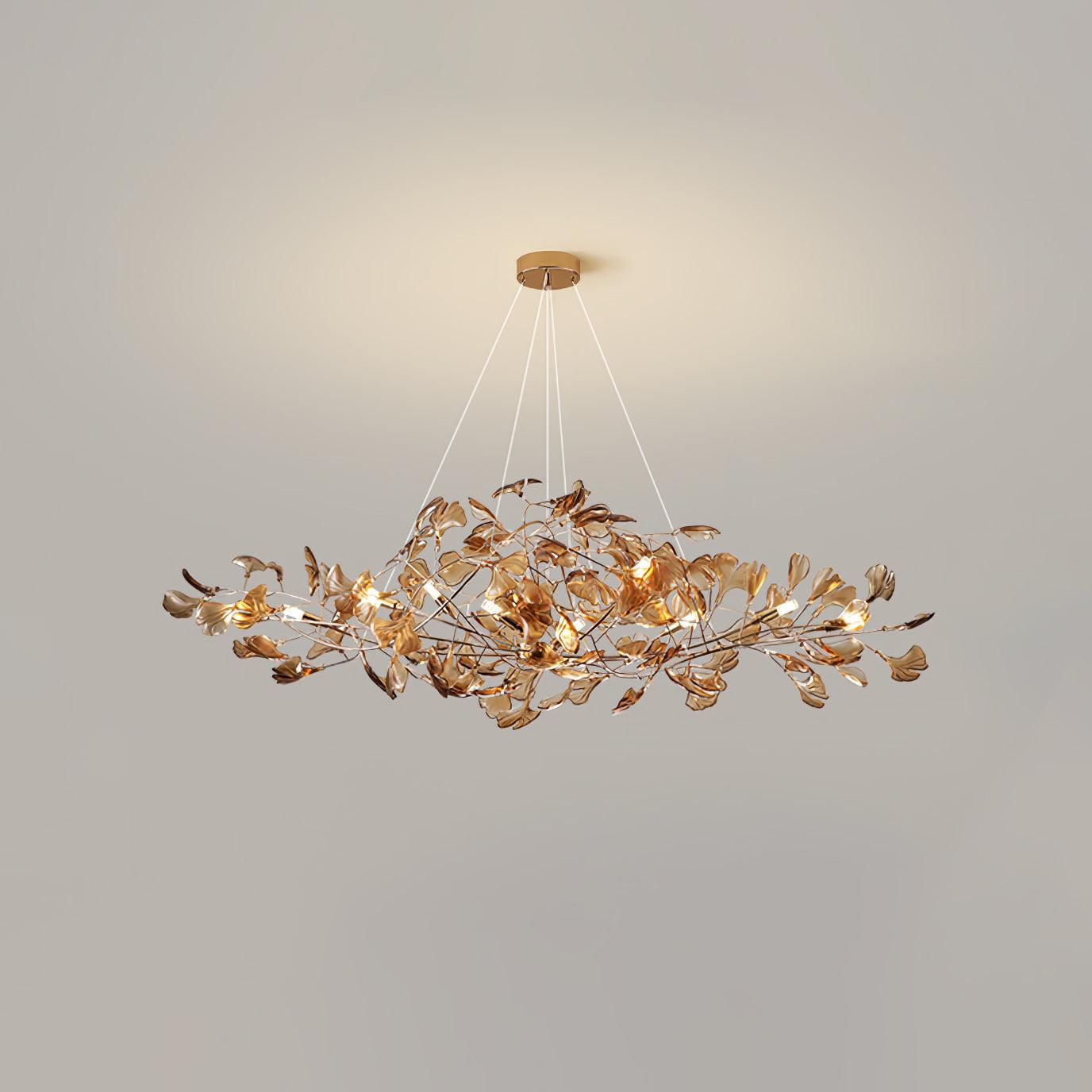 Ava Ginkgo Leaf Chandelier