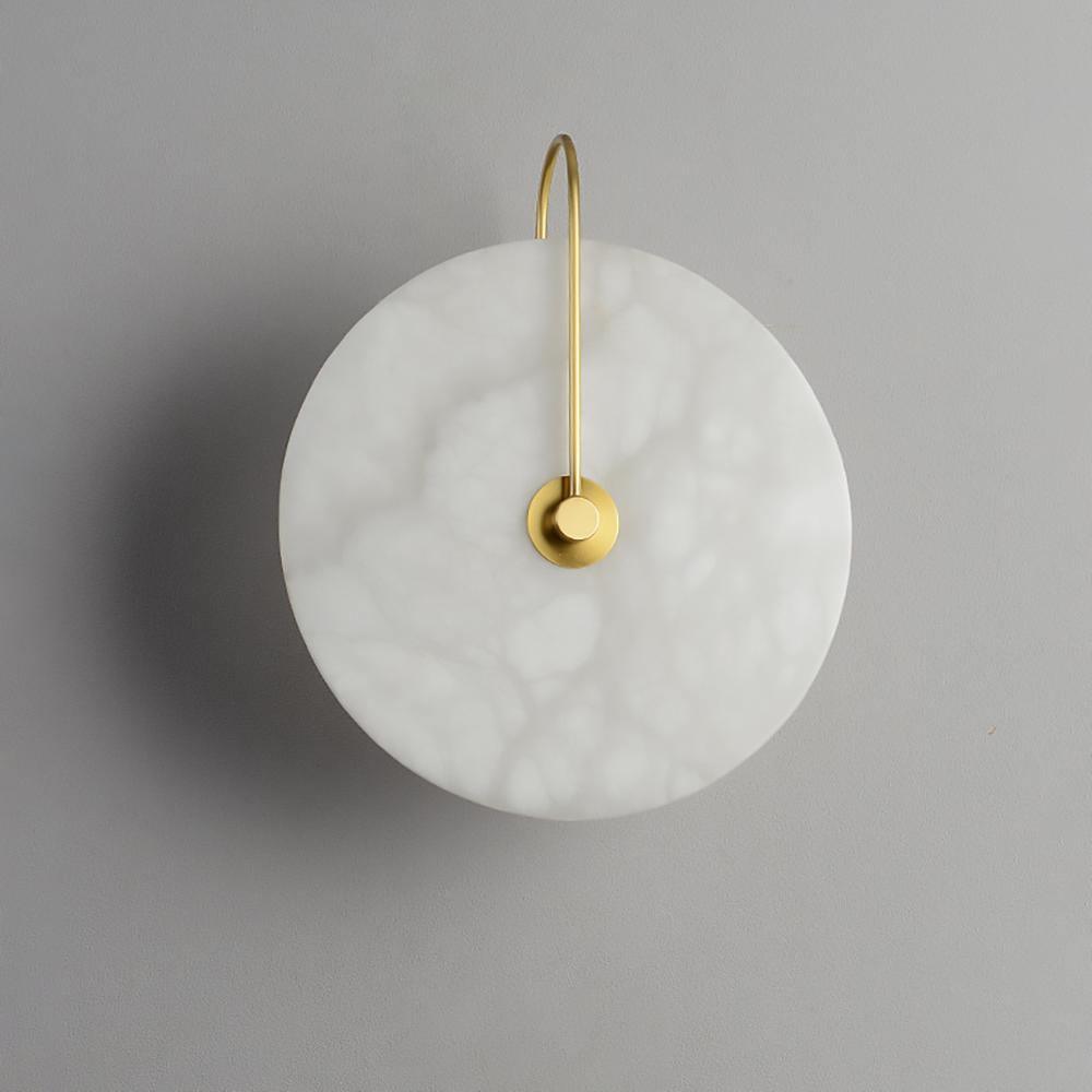 Kristy Iconic Round Alabaster LED Wall Lamp