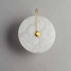 Kristy Iconic Round Alabaster LED Wall Lamp