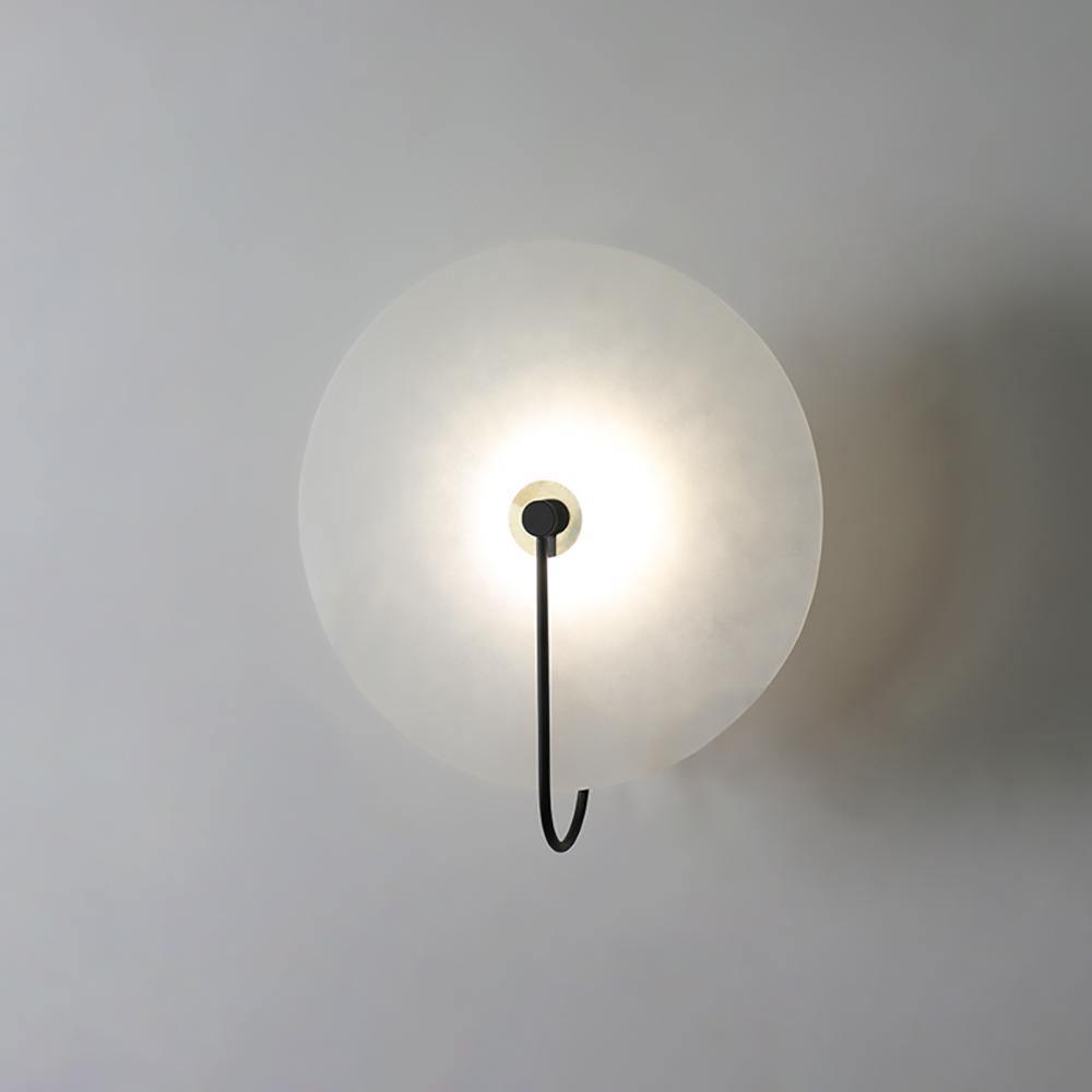 Kristy Iconic Round Alabaster LED Wall Lamp