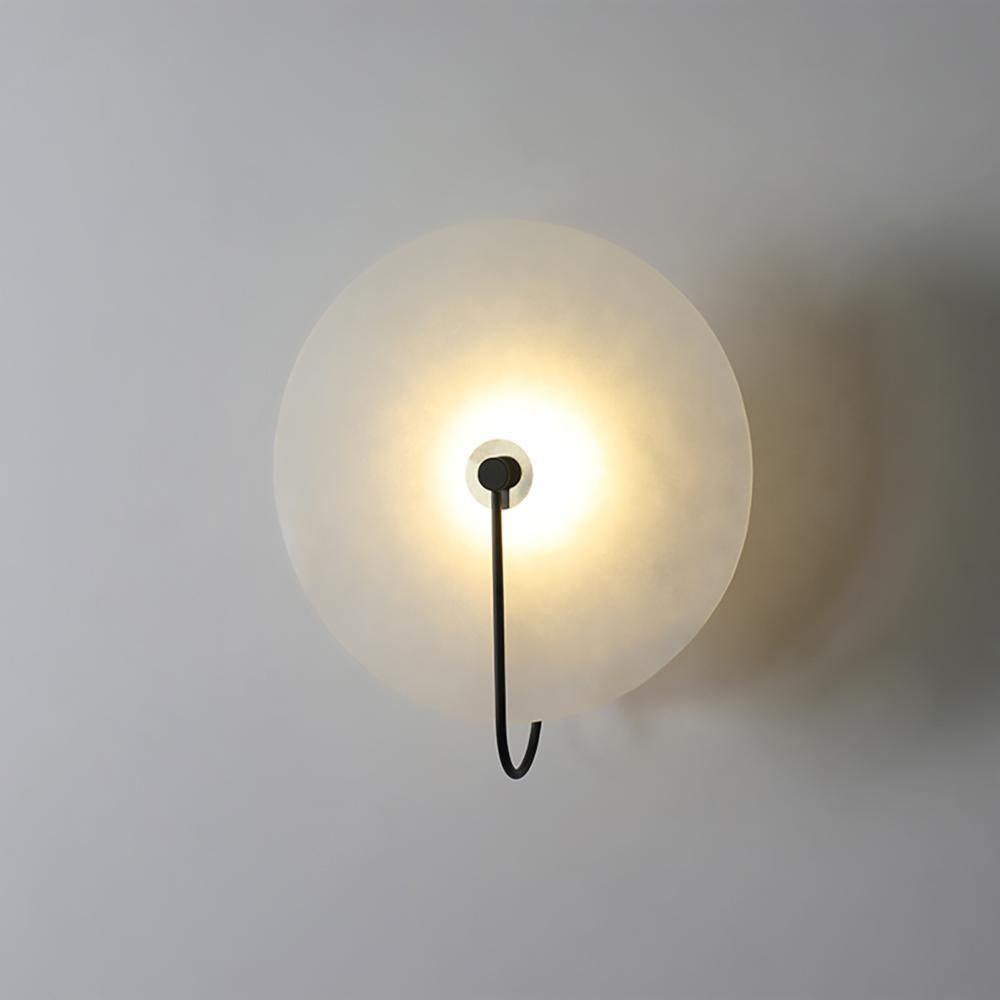 Kristy Iconic Round Alabaster LED Wall Lamp