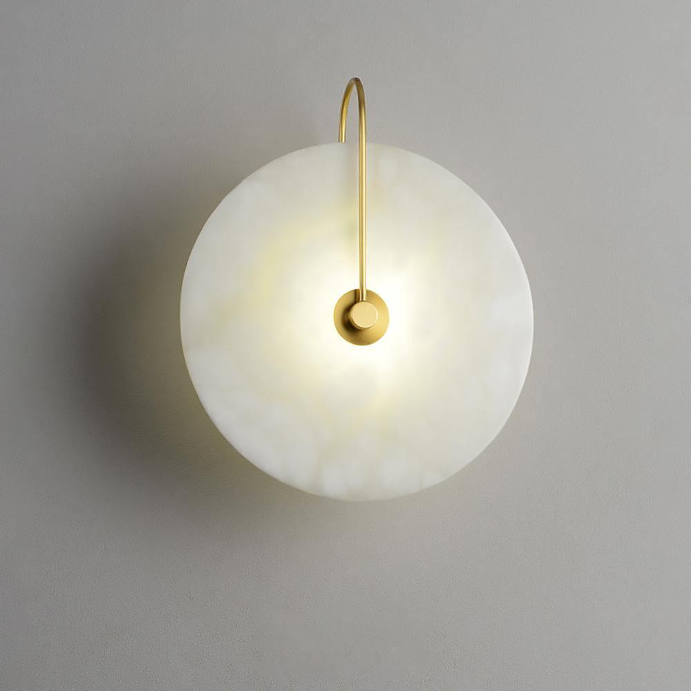 Kristy Iconic Round Alabaster LED Wall Lamp